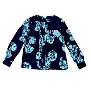 Navy blue Ann Taylor Long Sleeve Dress Shirt